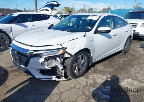 2020 Honda Insight Ex from USA, damaged, VIN 19XZE4F58LE008216